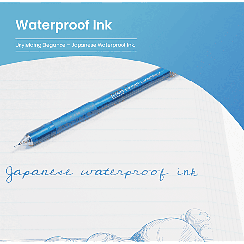 Linc Ocean Gel Pens - 0.55 mm Tip, Blue Ink, 10 pcs  Smooth Writing
 Comfortable Grip
