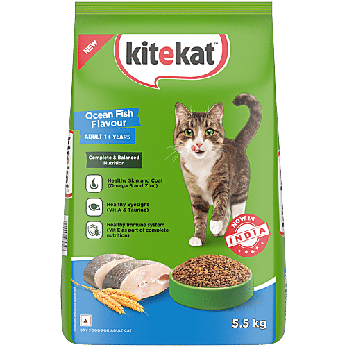 Buy Kitekat Adult Dry Cat Food Ocean Fish Flavour Online at Best