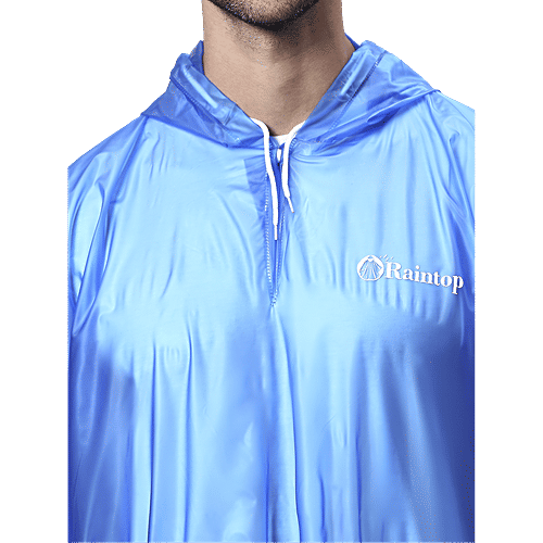 Zeel Raincoat Hooded, Unisex, Blue, 1 pc  