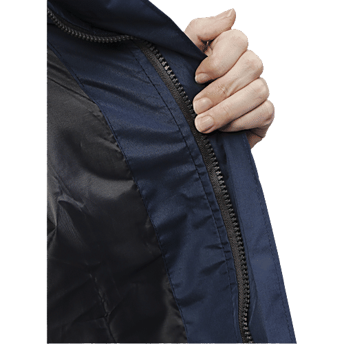 Zeel Rain Jacket With Hood For Women, Waterproof, Blue, L, 1 pc