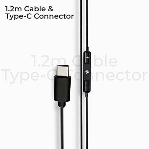 Zebronics H Earphones With Mic - Buds 30C Black, 1 pc  