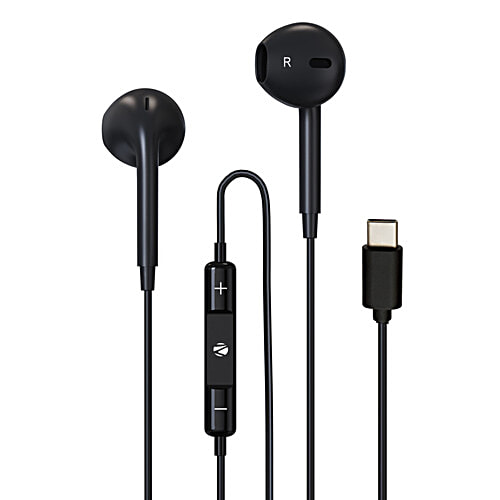 Zebronics H Earphones With Mic - Buds 30C Black, 1 pc  