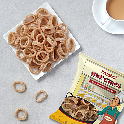 fresho! Hot Chips - Onion Rings, 100 g  