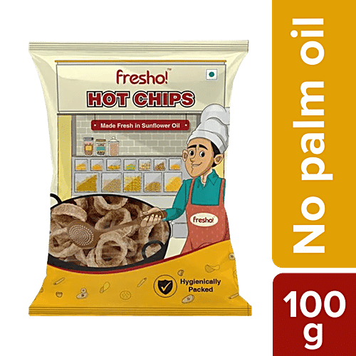 fresho! Hot Chips - Onion Rings, 100 g  