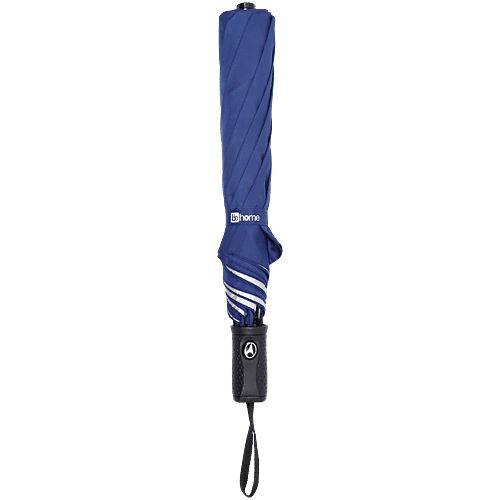 bb home 2 Fold Auto-Open Umbrella - With Fabric Cover, Navy Blue, UV Protection Coating, 1 pc