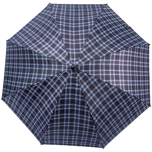bb home Full Size Straight Umbrella - With Fabric Cover, Checks, UV Protection Coating, Large, Wide Coverage, 1 pc  