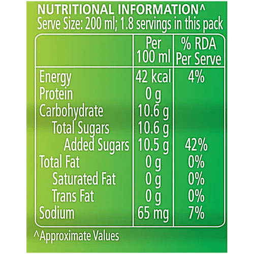 7UP Nimbooz Nimbooz With Lemon Juice, 350 ml  