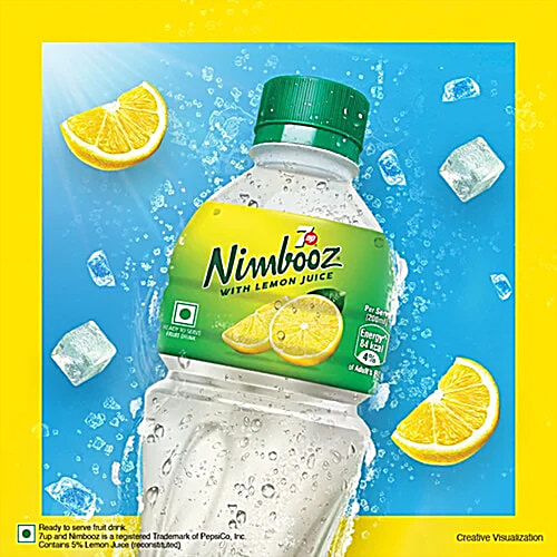 7UP Nimbooz Nimbooz With Lemon Juice, 350 ml  