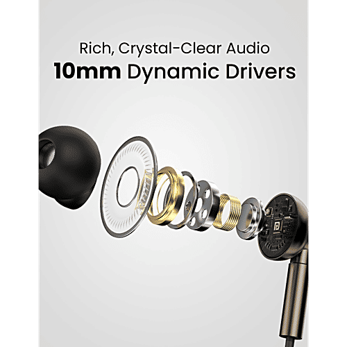 Portronics Conch Tune C Wired Earphones With Type C Connector, 1 pc  