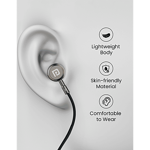 Portronics Conch Tune C Wired Earphones With Type C Connector, 1 pc  
