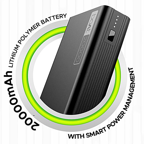 boAt Energyshroom PB400 20000 mAh Power Bank - Carbon Black, 1 pc  
