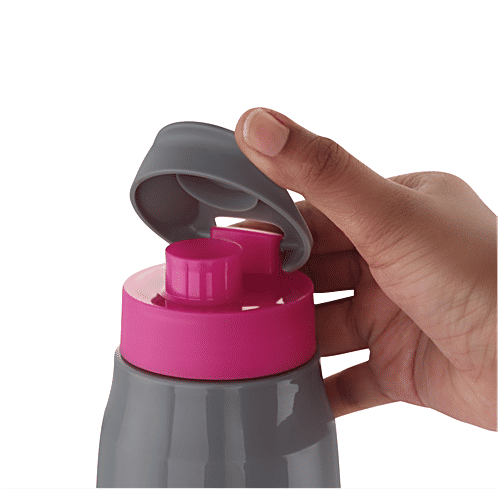 Nakoda Kids PU Insulated Water Bottle, Virtus, Pink, 600 ml  