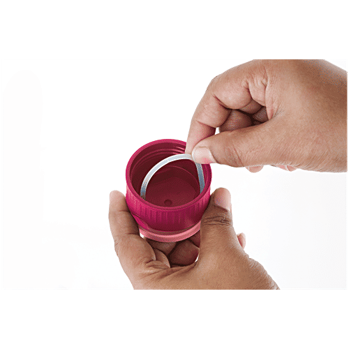 Nakoda Kids PU Insulated Water Bottle, Virtus, Pink, 600 ml  