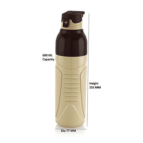 Nakoda Kids PU Insulated Water Bottle, Velar, Cream, 600 ml  