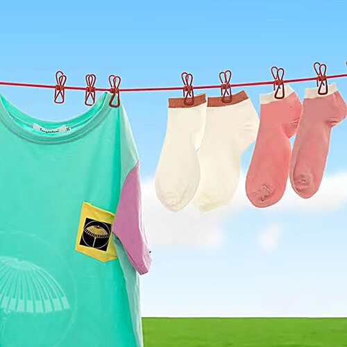 Swastik Stretchable Rope With Metal Clip - Assorted Colours, 1 pc