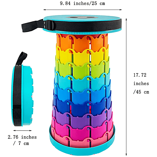 Swastik Folding Extension Stool, 1 pc  25 X 25 X 44 Cm