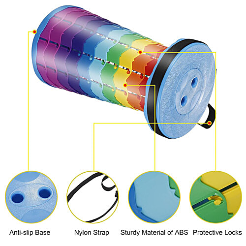 Swastik Folding Extension Stool, 1 pc  25 X 25 X 44 Cm