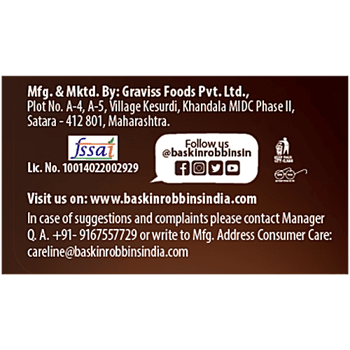 Baskin Robbins Ice Cream Rocks Mississippi Mud, 192 ml (16 pcs) Delicious Bite-Sized
 Chocolate Ice Cream