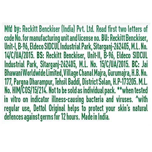 Dettol Original Bathing Soap Bar With 12 HR protective shield, 100 g  Germ Defence, Protects From 99.9% illness Causing Germs