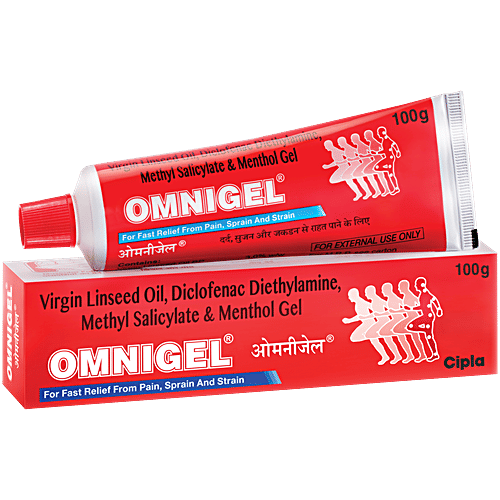 Omnigel Omnigel For Fast Relief From Pain, Sprain & Strain, 100 g