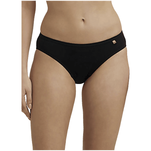 Jockey 1410 Women's Medium Coverage Super Combed Cotton Mid Waist Bikini With Concealed Waistband - Dark Assorted, 3 pcs (Size - L) 