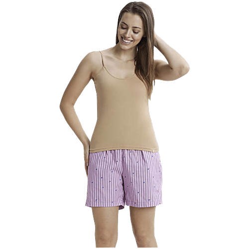 Jockey 1487 Women's Super-Combed Cotton Rib Camisole With Adjustable Straps & StayFresh Treatment - Light Skin, 1 pc (Size - M) 