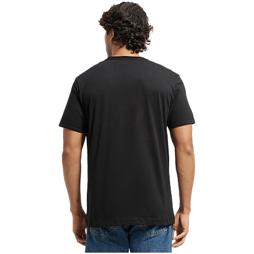 Jockey 2714 Men's Super Combed Cotton Rich Solid Round Neck Half Sleeve T-Shirt - Black, 1 pc (Size - L) 