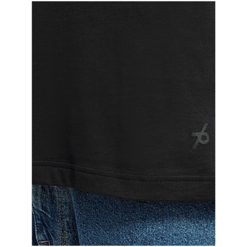 Jockey 2714 Men's Super Combed Cotton Rich Solid Round Neck Half Sleeve T-Shirt - Black, 1 pc (Size - L) 