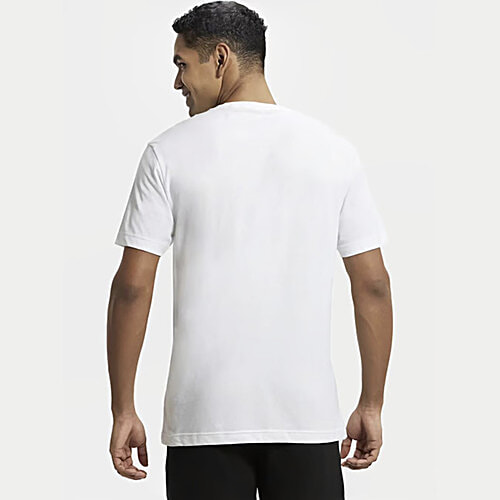 Jockey 2714 Men's Super Combed Cotton Rich Solid Round Neck Half Sleeve T-Shirt - White, 1 pc (Size - L) 