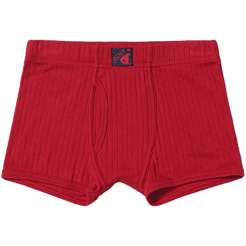 Jockey 3036 Boy's Super Combed Cotton Rib Fabric Solid Trunk With Front Open Fly & Ultrasoft Waistband - Assorted, 3 pcs (9-10 Years) 