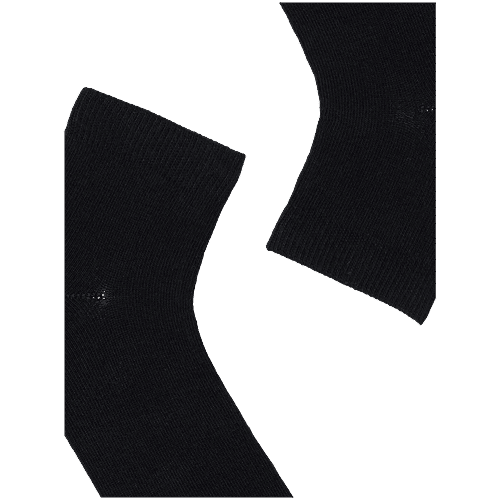 Jockey 7801 Unisex Kids Compact Cotton Stretch Solid Ankle Length Socks With Stay Fresh Treatment - Black, 1 Pair (5-6 Years)