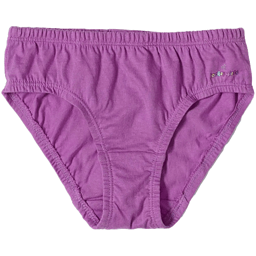 Jockey SG01 Girl's Super Combed Cotton Printed Panty With Ultrasoft Waistband - Print Assorted, 3 pcs (9-10 Years) 