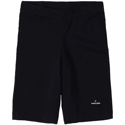 Jockey SG03 Girl's Super Combed Cotton Elastane Stretch Shorties With Ultrasoft Waistband - Black, 2 pcs (7-8 Years) 