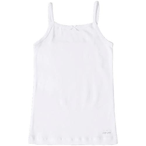Jockey SG04 Girl's Super Combed Cotton Rib Fabric Camisole With Regular Straps - White, 3 pcs (9-10 Years) 