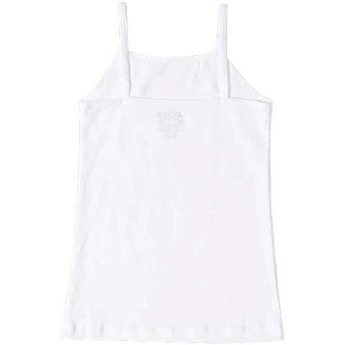 Jockey SG04 Girl's Super Combed Cotton Rib Fabric Camisole With Regular Straps - White, 3 pcs (11-12 Years) 