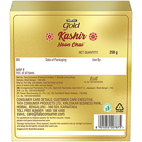 Tata Tea Gold Kashir Noon Chai, 250 g