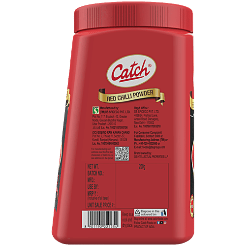 Catch Red Chilli Powder, 200 g Jar 