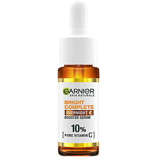 Garnier Bright Complete Overnight Booster Serum - 10% Pure Vitamin C, 15 ml  