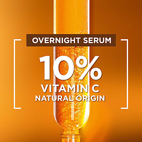 Garnier Bright Complete Overnight Booster Serum - 10% Pure Vitamin C, 15 ml  