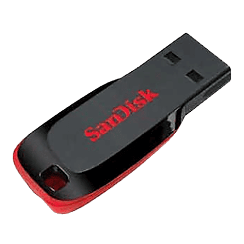 Sandisk SanDisk Cruzer Blade 64GB USB (2.0) Pen Drive (High-Capacity Drive, Red), 1 Unit SDCZ50-064G-I35