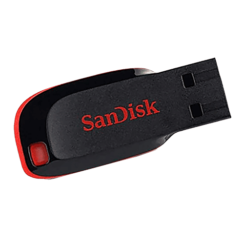 Sandisk SanDisk Cruzer Blade 64GB USB (2.0) Pen Drive (High-Capacity Drive, Red), 1 Unit SDCZ50-064G-I35