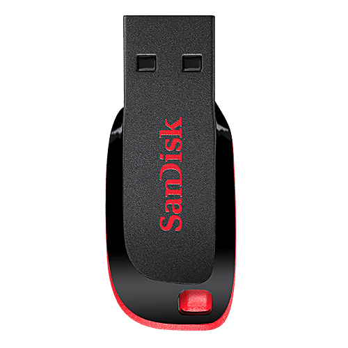 Sandisk SanDisk Cruzer Blade 64GB USB (2.0) Pen Drive (High-Capacity Drive, Red), 1 Unit SDCZ50-064G-I35