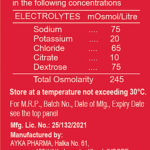 Prolyte ORS Mixed Fruit Electrolyte Drink, 200 ml Tetra Pak Instant Hydration, Low Calorie Drink, WHO Recommended Formula