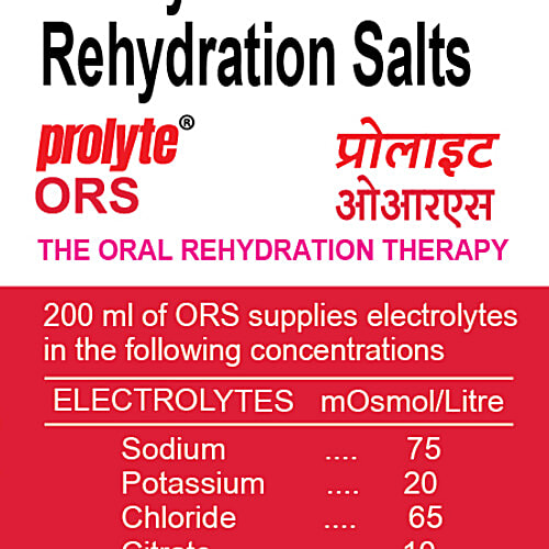 Prolyte ORS Mixed Fruit Electrolyte Drink, 200 ml Tetra Pak Instant Hydration, Low Calorie Drink, WHO Recommended Formula