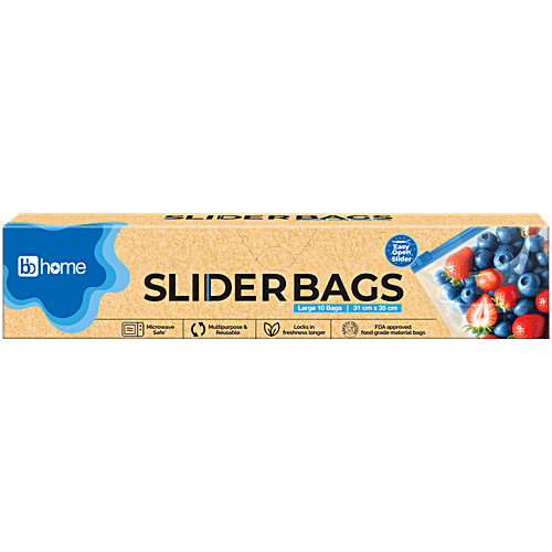 bb home Slider Bags - Large, 10 pcs (31 cm x 35 cm) 