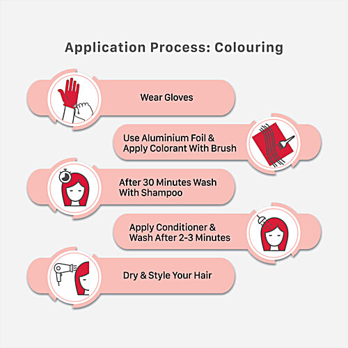 Streax Hair Highlighting Kit, 180 g Plum Purple 