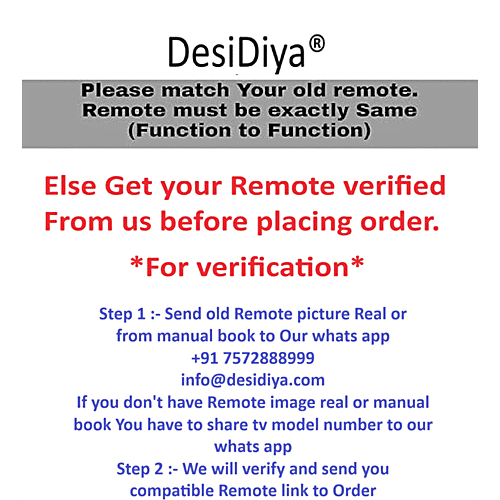 Desidiya Air Conditioner Remote Compatible For Voltas Smart Split AC With Wi-Fi Button AC-133B, 1 pc