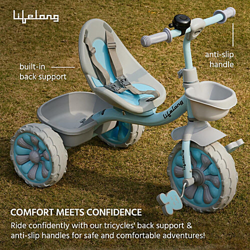 Lifelong Trike Cycle - 3 EVA Wheels, Bell & Basket For Toys, Kids 2-5 Years, 1 pc  Tricycles for kids