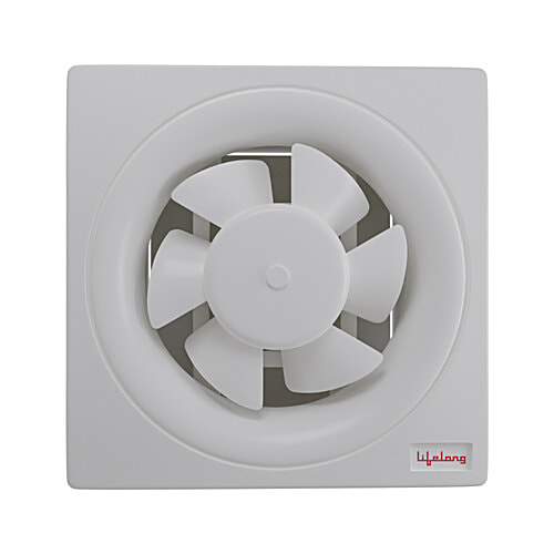 Lifelong 25 Cm Exhaust Fan - Strong Air Suction, For Kitchen/Bathroom, Rust Proof Body, Dust Protection Shutters, LLEF10, White, 1 pc  