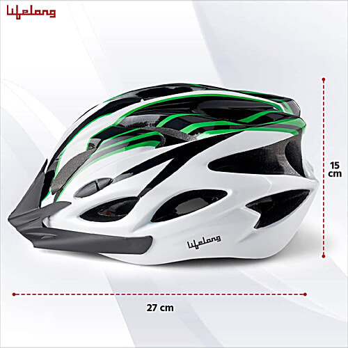 Lifelong Adjustable Cycling Helmet - Detachable Visor, Adjustable Knob, 1 pc  